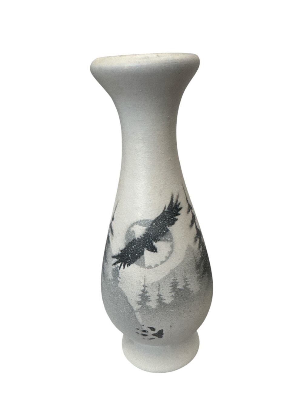 Cedar Mesa Indigenous Art Signed Hand Painted Vase